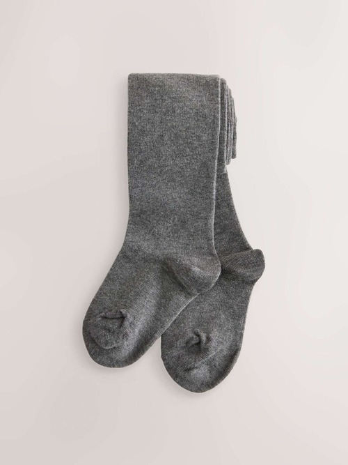 Колготки хлопковые для девочки Next Q95-720, 3 шт, Серый