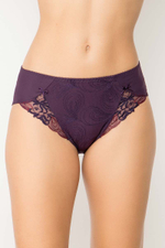 Трусы-макси Tosca с вышитыми вставками (Размер: 50) (Цвет: черный)