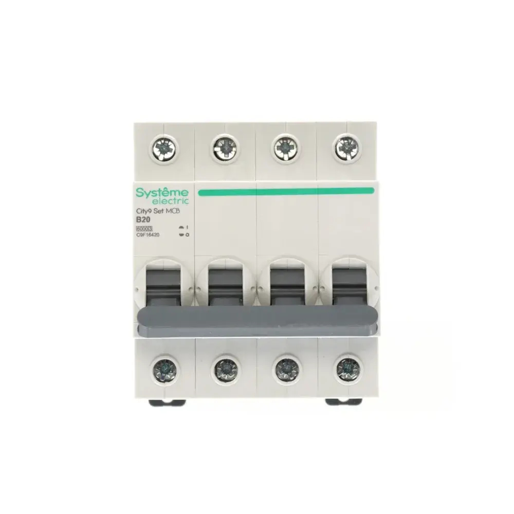 City9 Set Автоматический выключатель (АВ) B 20А 4P 6kA 400В
