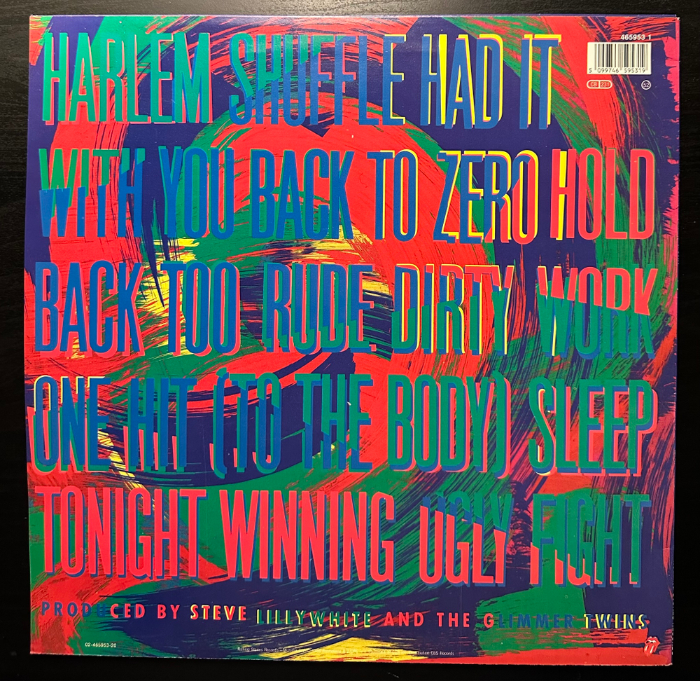 The Rolling Stones - Dirty Work (Голландия 1989г.)