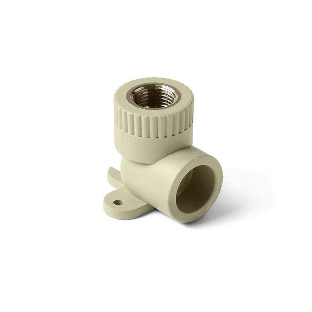 Угольник для смесителя Valfex, DN 20, PN 25, G-3/4'', ВР, серый