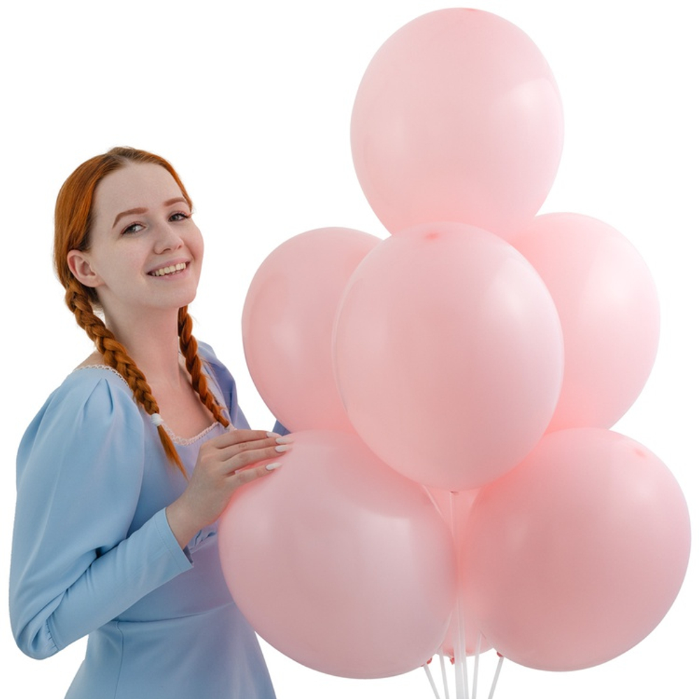 Нежно-розовый воздушный шар, 36 см