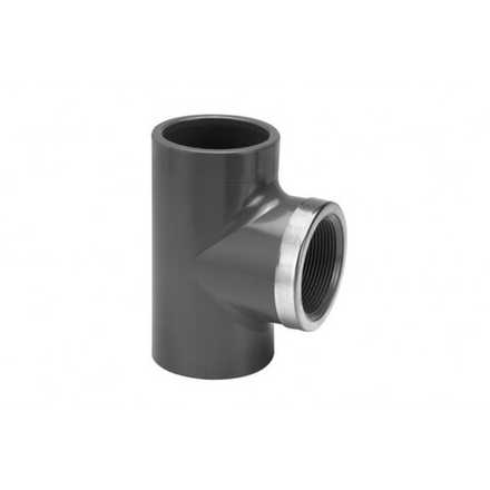 Тройник 3х3х3" с внутренней резьбой пластик