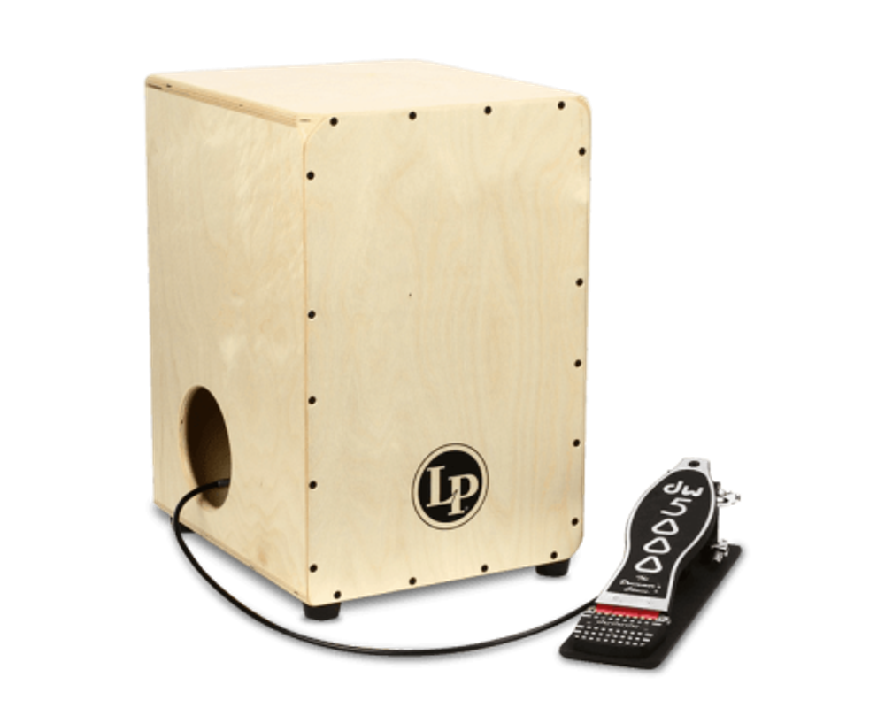 Latin Percussion LP1400NWP 2-Sided Cajon With DW Pedal кахон