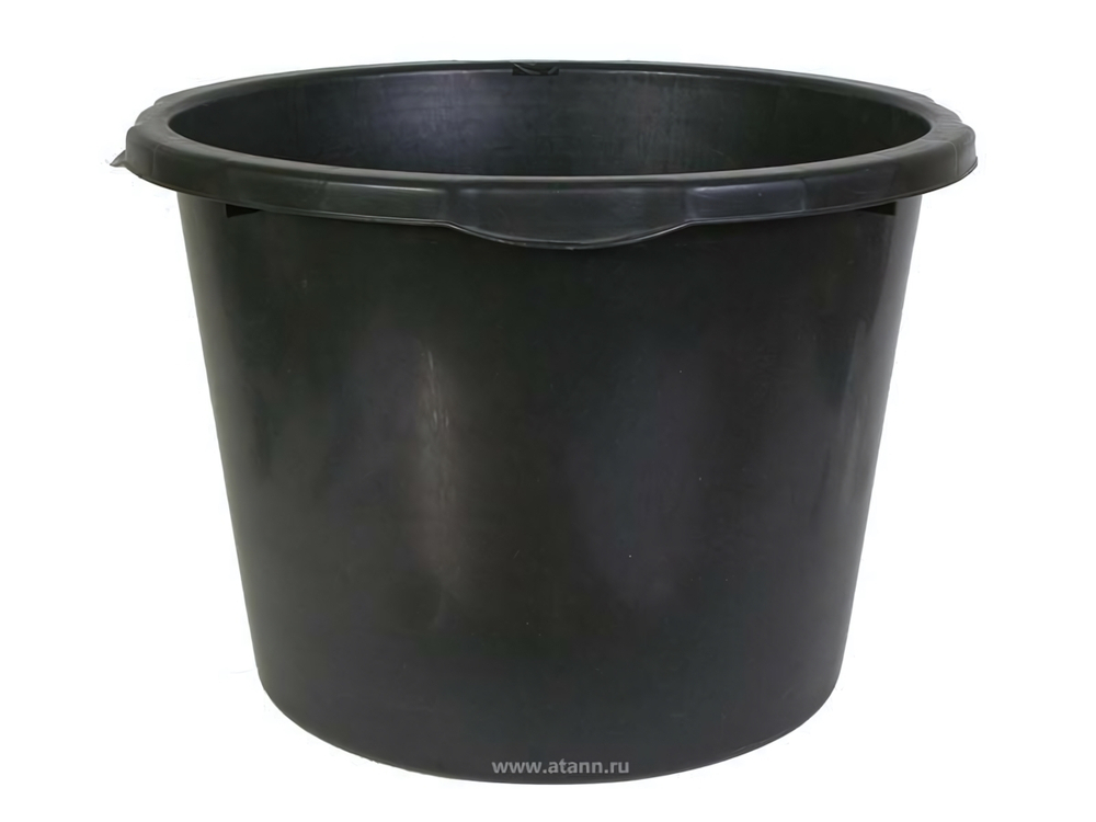 Контейнер строительный 40-45л круглый (черный)