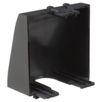 Вывод кабеля модульный "Avanti", "Черный матовый", 2 модуля