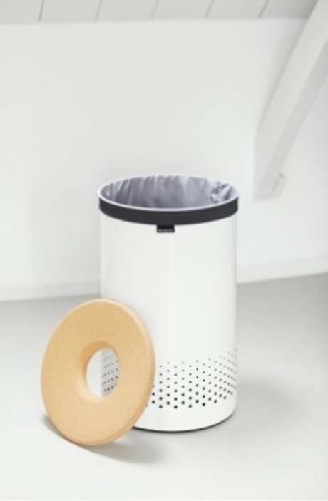 Корзина для белья 60л Brabantia белая