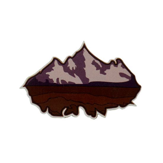 Значок деревянный (брошь) Mountain. Fire Pin
