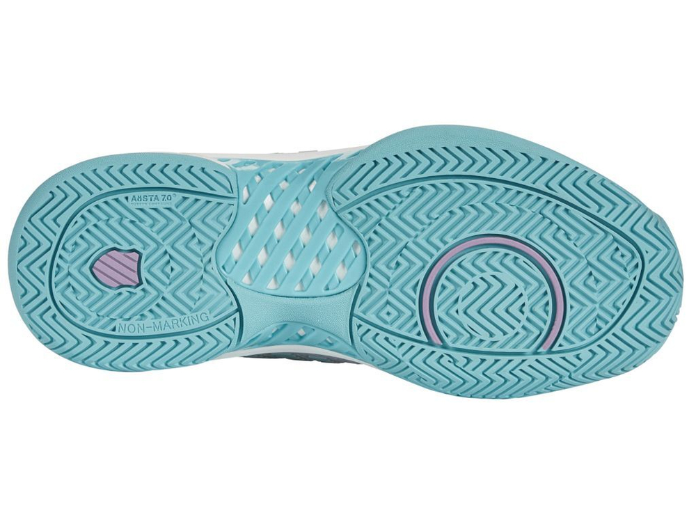 Женские теннисные кроссовки K-Swiss Hypercourt Express 2 - brilliant white/angel blue/sheer lilac