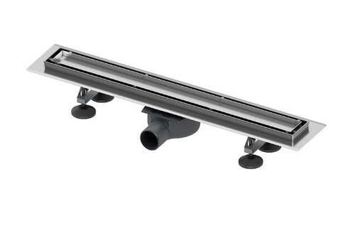 Дренажный канал TECE TECElinus 800 мм с матовой решеткой steel и основой для плитки tile 15103089