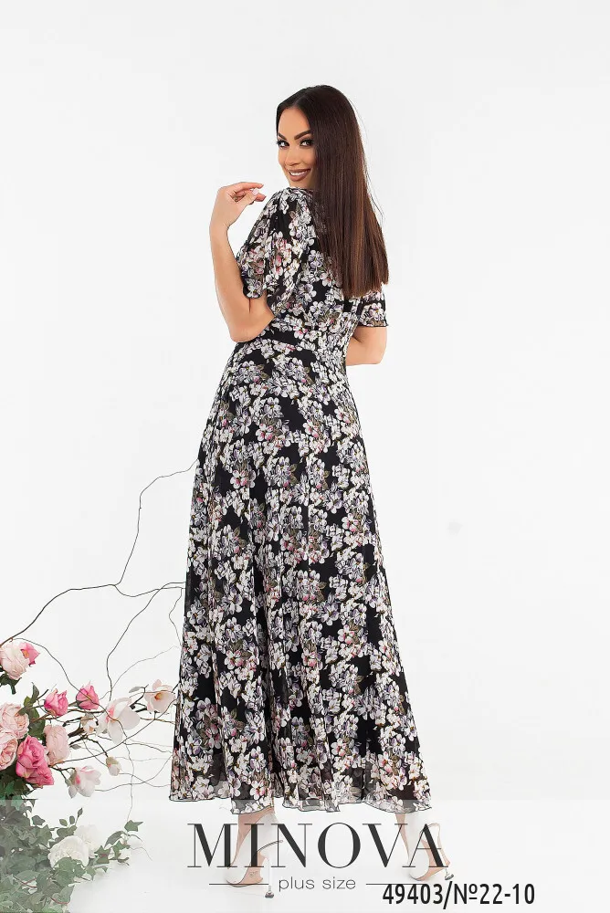 Платье 22-10-черный Minova