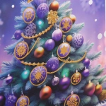 Пакет подарочный «Елкины подарки» 18*24*8.5 см, микс