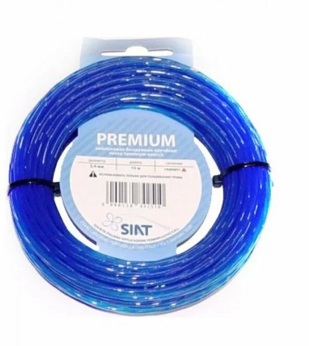 Леска SIAT "Premium", армированная, 15 метров, диаметр 2.4мм (555009)