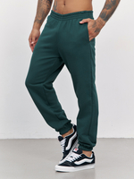 Брюки мусжкие с начесом "jogger fleece" (изумрудный)