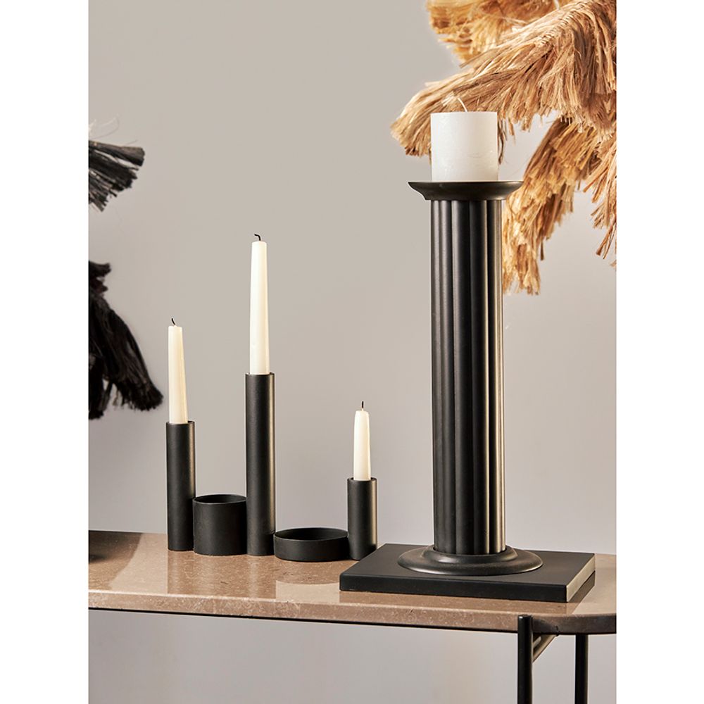 Подсвечник Nels, 25 см, черный
