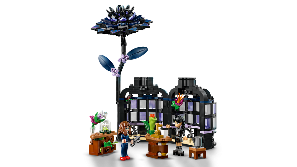 Конструктор Лего Уэнсдей Черный георгин 76784 | LEGO Wednesday Black Dahlia Flower | декоративный цветок 358 деталей 9+