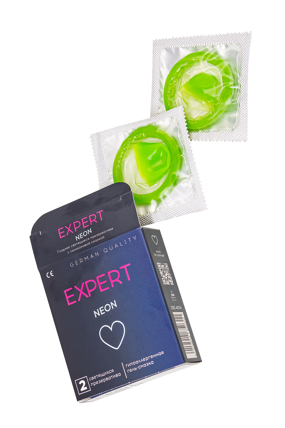 Презервативы Expert Neon светящиеся №2