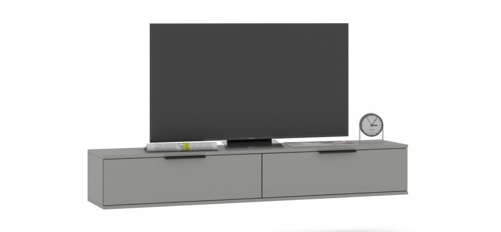 ТВ Тумба Босс Стандарт 150 Шиншилла серая (последний экземпляр)