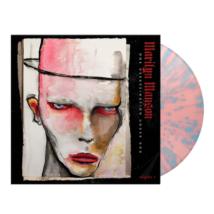 Marilyn Manson One Assassination Under God (Chapter 1) (Pastel Pink With Blue Splatter)