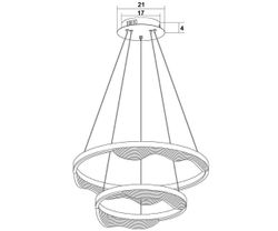 Kink Light 08263-60+40,36 Подвес Кастела латунь
