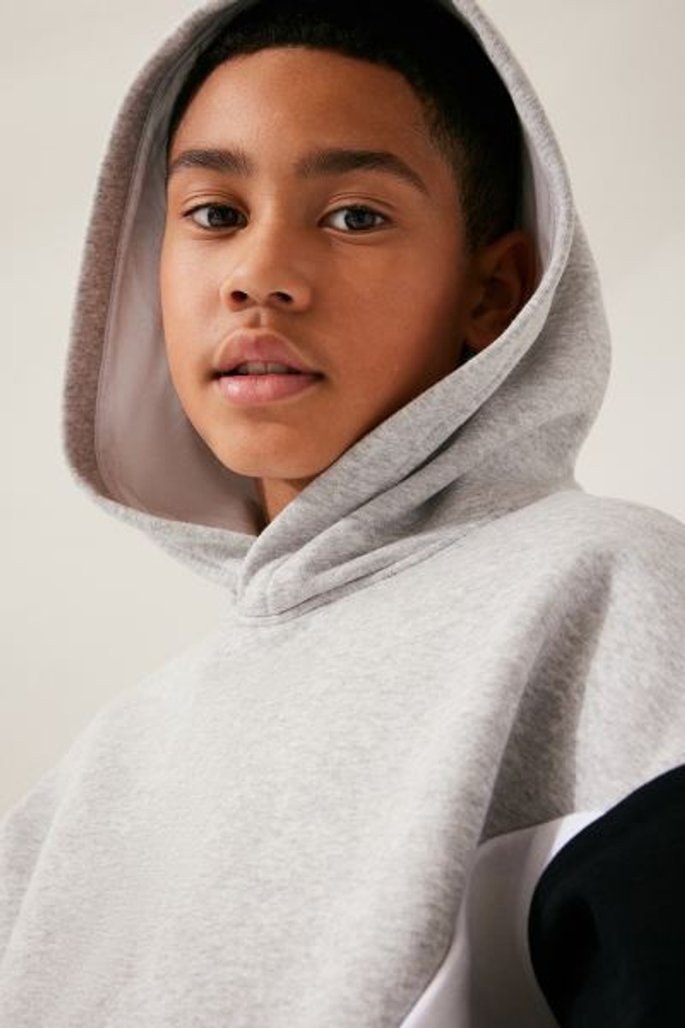 H&M Толстовка с капюшоном, серый