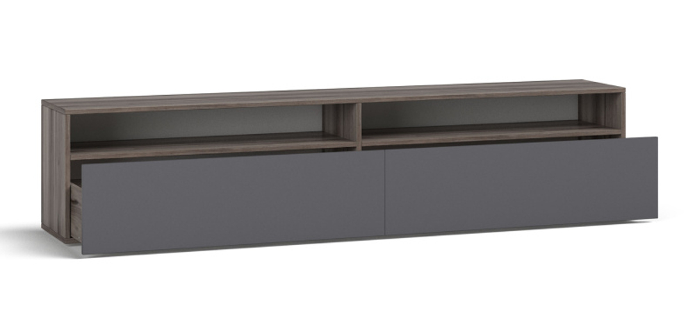 ТВ-Тумба Босс Квадро 180 Вяз каменный, Графит софт (последний экземпляр)