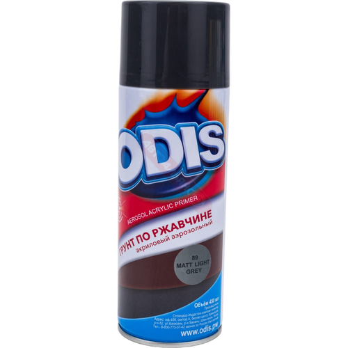Краска-спрей ODIS грунт серый №89 450мл (12)