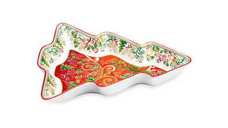 Блюдо-ель 27см Lamart Palais Royal Рождественная Омела