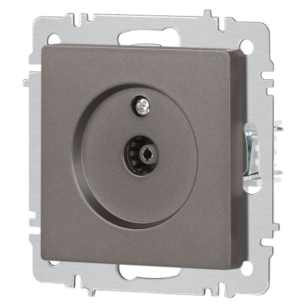 Розетка Intro Accent 6-301-09 TV одиночная, IP20, СУ, титан | Intro