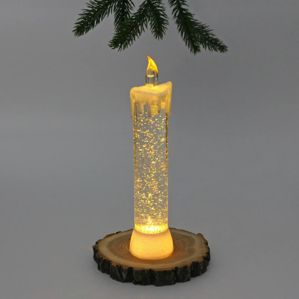 Сувенир с подсветкой «Волшебная свеча» 5,2*22,5 см, (работает от батареек LR44*3)