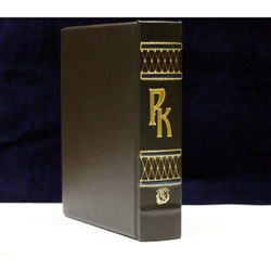 Фотоальбом родословная книга "Шик", кожаная обложка (синяя)