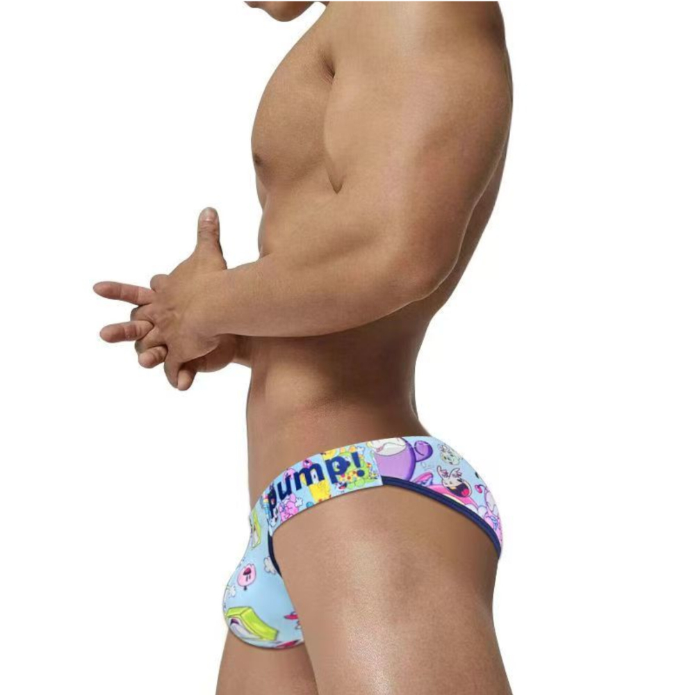 Мужские трусы танга голубые PUMP! MP296-17