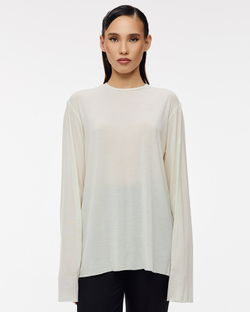 Лонгслив No Name (Ноу нэйм) тонкий трикотаж айвори