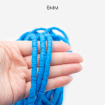 Бусины хеши, каучук, оттенок "Королевский синий"