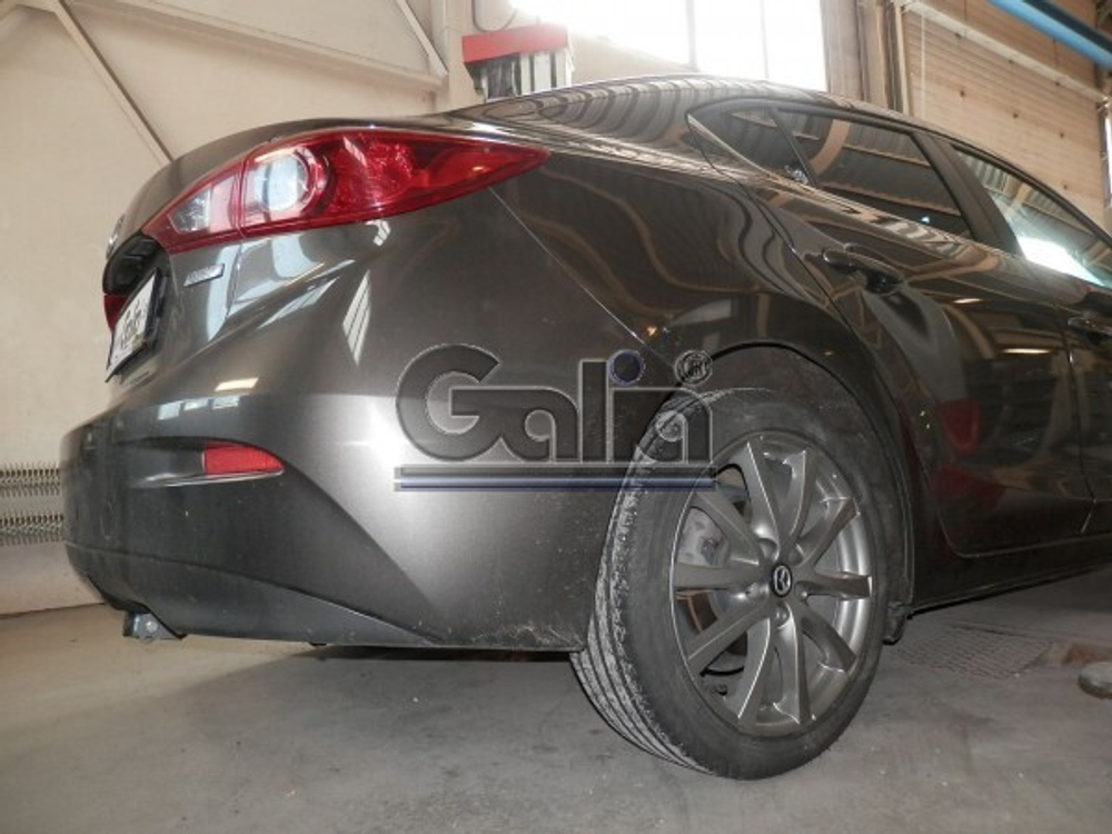 Фаркоп оцинкованный Galia M135A для Mazda 3 седан 2013-(паспорт и сертификат в комплекте)(без электрики)