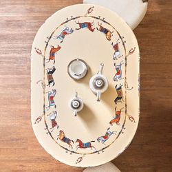 СКАТЕРТЬ ОВАЛЬНАЯ "PASSAGE"140Х180СМ ,БЕЖЕВЫЙ, 100% ХЛОПОК,ТВИЛ, ПРОПИТКА