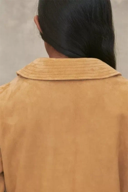 ZARA ЗАМШЕВАЯ КУРТКА - LIMITED EDITION, КОРИЧНЕВЫЙ