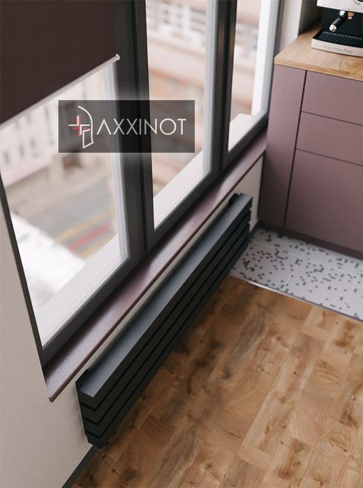 Axxinot Verde Z 1500 - горизонтальный трубчатый радиатор шириной 1500 мм