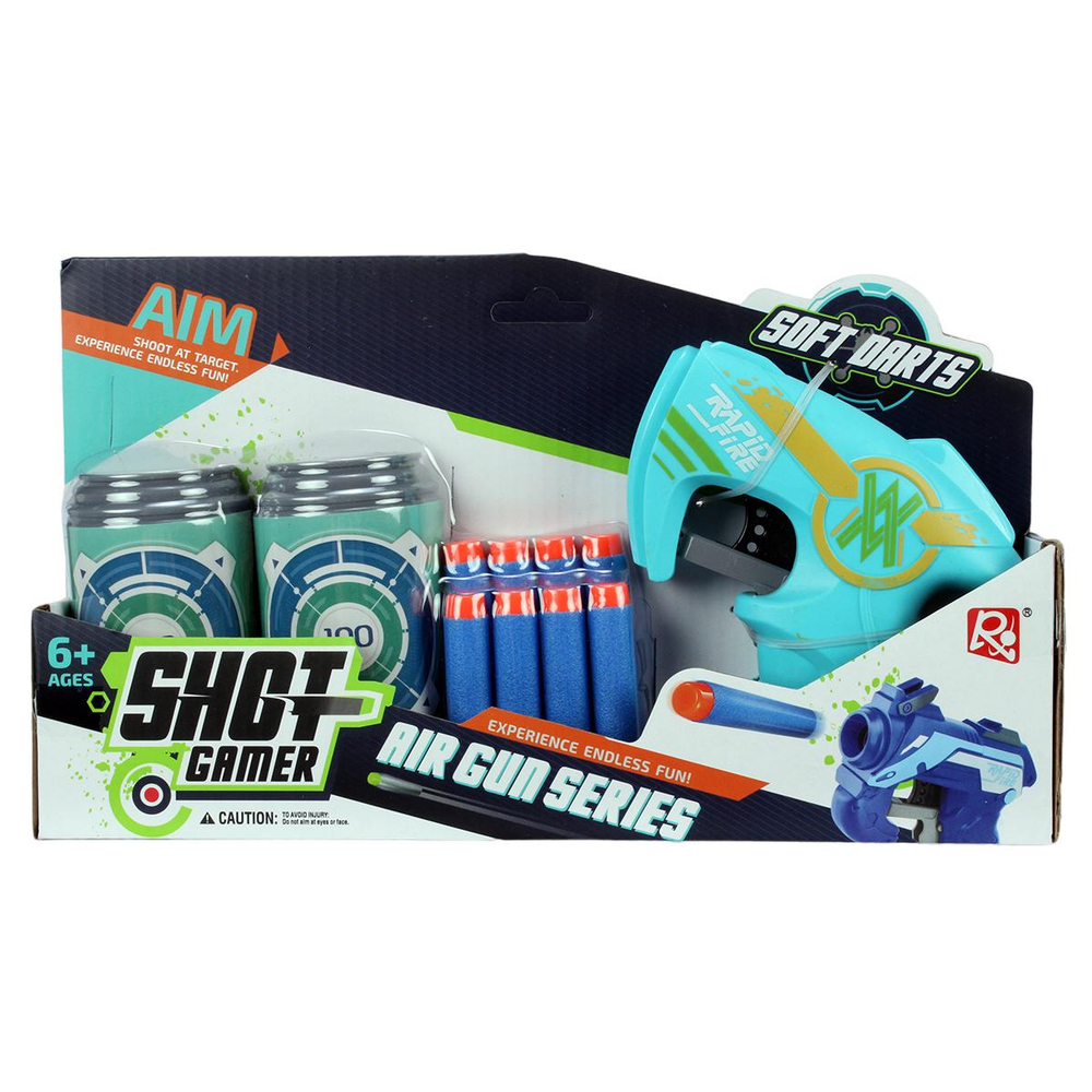 Пистолет с мягк.пулями, коробка JL-655