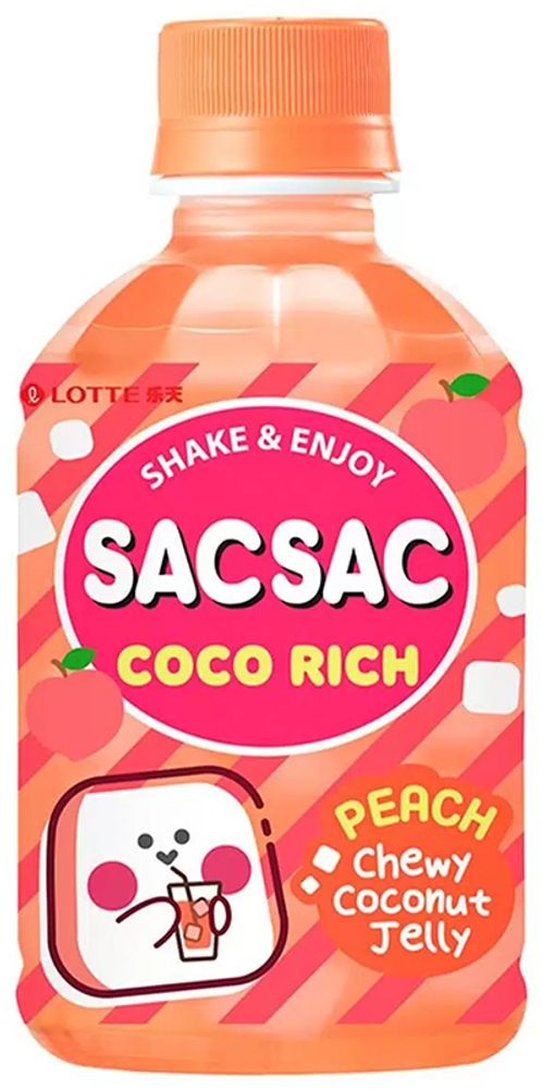 Напиток безалкогольный негазированный Сак Сак Коко Рич Персик / Sac Sac Coco Rich Peach 0.28 - пэт