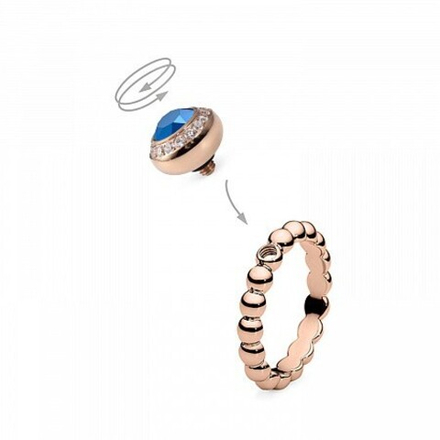 Шарм Qudo Tondo Deluxe metallic blue 629110 BL/RG
