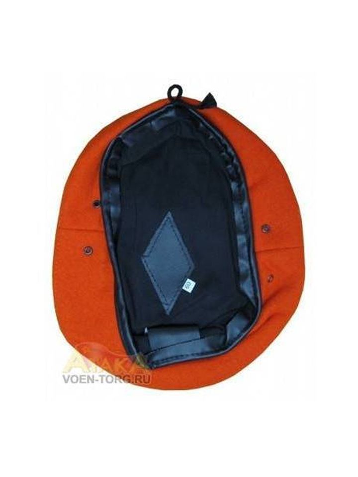 Берет бесшовный оранжевый (фетровый) (А)