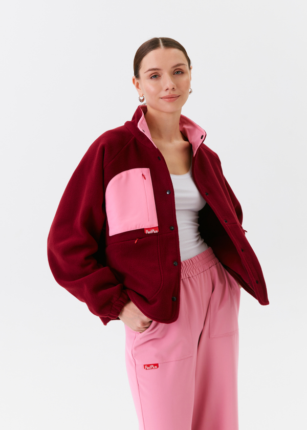 Куртка медицинская женская Аттакай, бордо