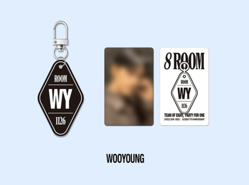 Мерч ATEEZ POP-UP '8ROOM' - KEYRING