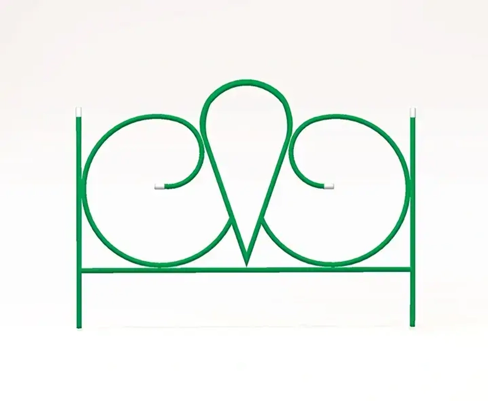 Заборчик садовый «Волна» 57*66*330см (5 деталей)