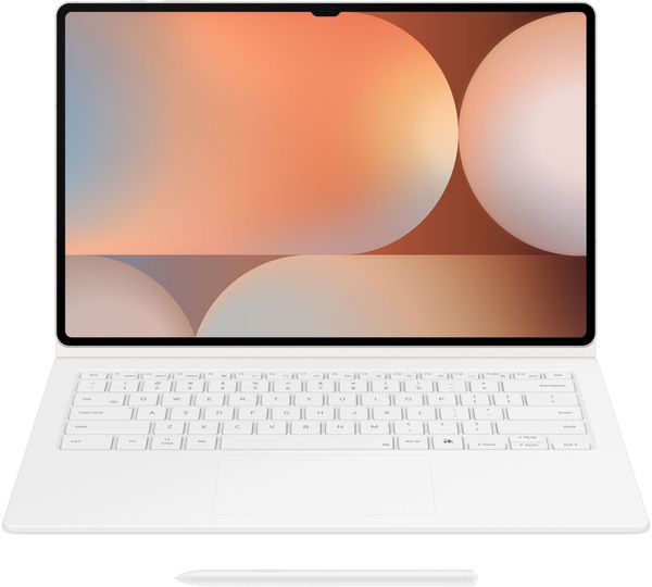 Чехол-клавиатура с тачпадом и клавишей AI для Galaxy Tab S10 Ultra, Tab S9 Ultra, Белый | White