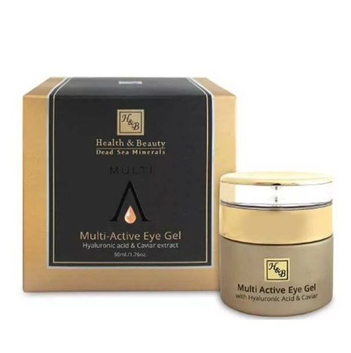 Гель для глаз мультиактивный с гиалуроновой кислотой и экстрактом черной икры Health&Beauty Black 50мл