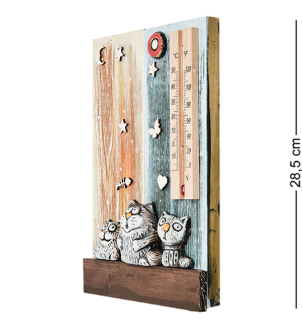 KK-755 Термометр комнатный «Коты» шамот