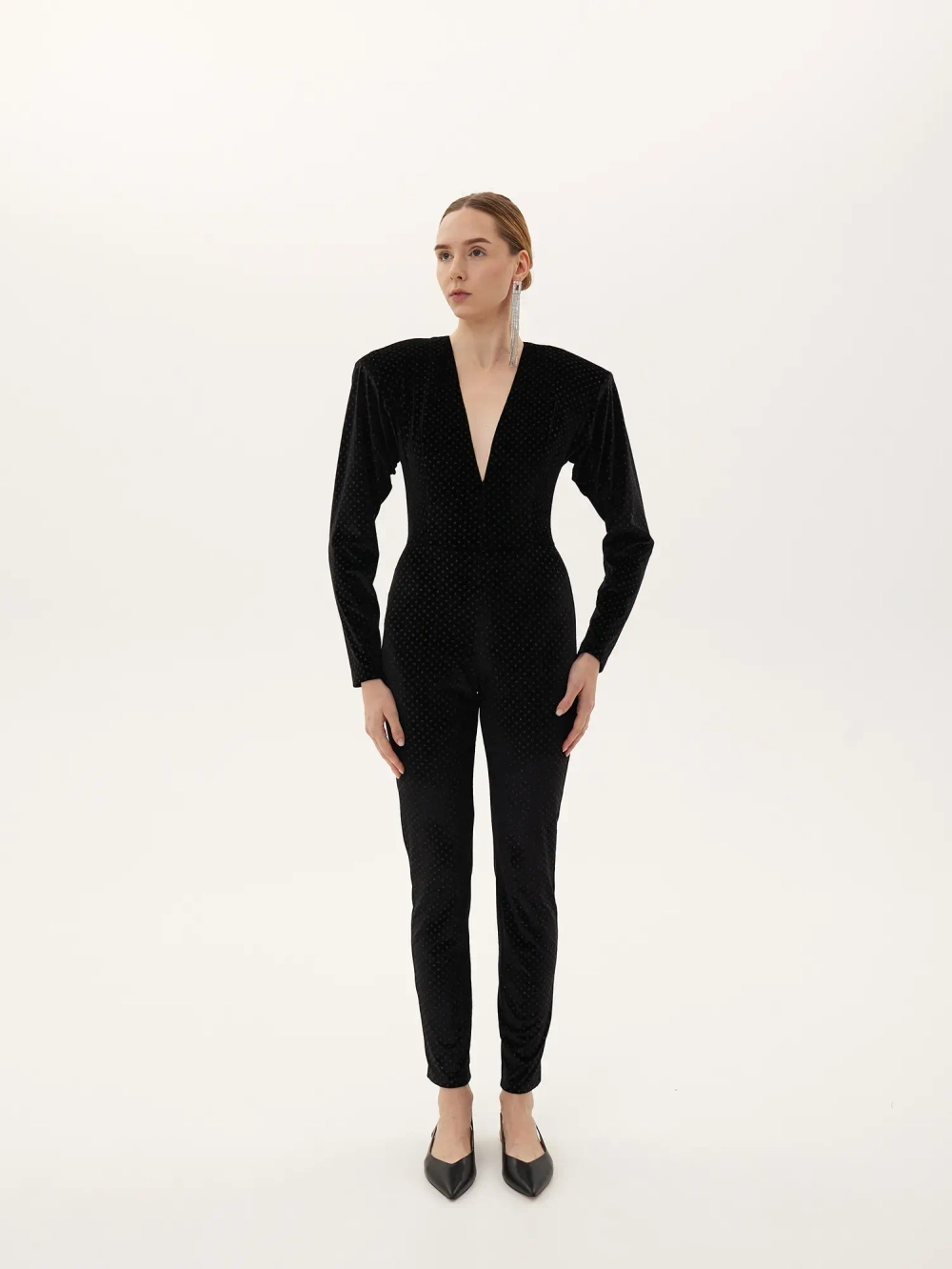 Комбинезон, чёрный