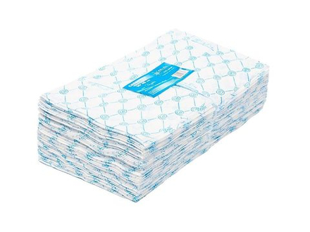 Салфетка Вайт Лайн голубая спанлейс пачка 30*40 100шт/уп